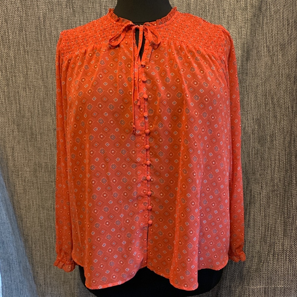Time and Tru Peasant Top XL